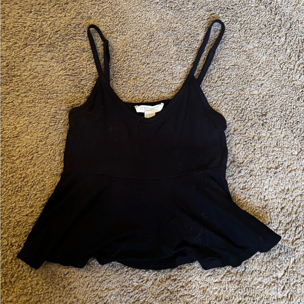 Forever 21 Black Spaghetti Strap Top